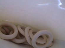 20Pcs Wooden Rings for Crafts, 55mm - Smooth Unfinished Macrame Rings