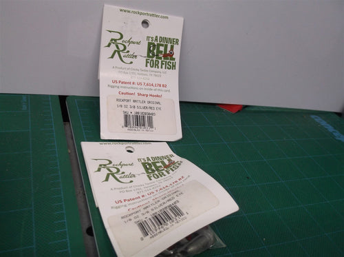 (6) 3/0 Silver/Red Eye ORIGINAL JIGHEAD ROCKPORT RATTLER Fish Jig 815996010311