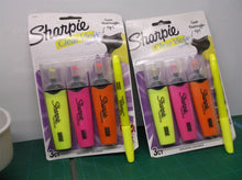 (2) Sharpie Clear View Highlighter 3ct Assorted Colors + 1 Smear Guard