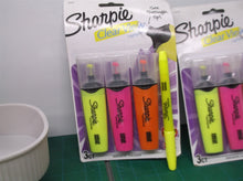 (2) Sharpie Clear View Highlighter 3ct Assorted Colors + 1 Smear Guard