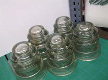 5 ARMSTRON Clear Glass Insulator Marked DP1 Made in U.S.A.