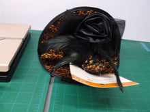 Celebrate It Halloween Headband Witches Hat Feather Rose Black Orange
