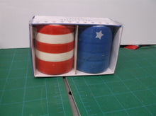 Red,White & blue Salt/Pepper Shakers,