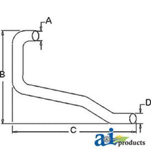 311467 Horizontal Outlet Pipe Fits:New Holland Tractor: 4000 Etc.