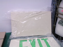 6616 LED Exit Sign, AC, White, 1/Each Exit single or double with snap in arrows