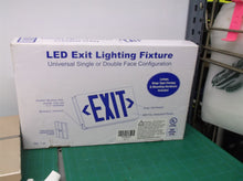046608 LED Exit Sign, AC, White, 1/Each Exit single or double with snap in arrow