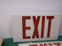 046608 LED Exit Sign, AC, White, 1/Each Exit single or double with snap in arrow