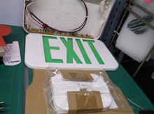 2012s10-86r LED Exit Sign, AC, White, 1/Each Exit single dide green or red no ba