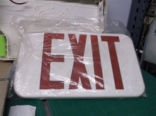 2103s10-86r LED Exit Sign, AC, White, 1/Each Exit single dide green or red with