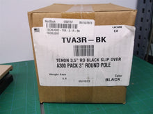 3 Inch Round Pole Top Tenon Mount Techlight TVA3R-BK BLack 2"x3" id openings