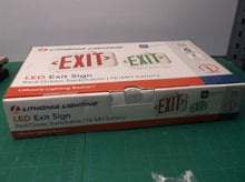 New 1-pack Lithonia Lighting EXRG EL M6 LED Exit Sign Red/Green Ni-MH 120/277V