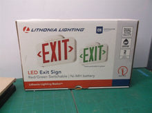 New 1-pack Lithonia Lighting EXRG EL M6 LED Exit Sign Red/Green Ni-MH 120/277V