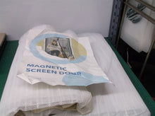 72" x 80 magnetic screen door white no adhesive tape