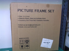 upsimples 12x12 Picture Frame Set of 3, Made of High Definition Glass , Wall Bl