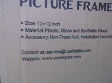 upsimples 12x12 Picture Frame Set of 3, Made of High Definition Glass , Wall Bl