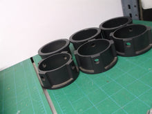 6 Misc Aluminum Mounting Flanges 2-1/2" ID 1-5/16" H
