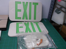 EZRXTEU2GWEM-V2 green exit sign 2 sides with mount No Box