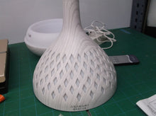 ASAKUKI Openwork Vase White Wood Essential Oil Diffuser
