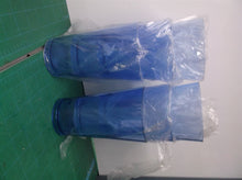set of 6 blue 16 oz plastic reusable cups