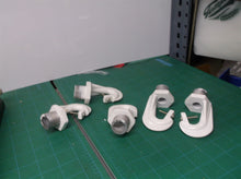 (5) HIGHBAY HIGH-BAY WHITE LIGHTING FIXTURE HOOKS 3/4" NPT THREADED