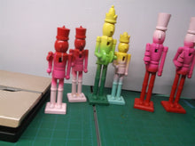 (7) Christmas Holiday 8.75" Wooden Nut Cracker Solider Lot