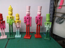 (7) Christmas Holiday 8.75" Wooden Nut Cracker Solider Lot