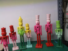 (7) Christmas Holiday 8.75" Wooden Nut Cracker Solider Lot