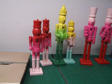 (7) Christmas Holiday 8.75" Wooden Nut Cracker Solider Lot