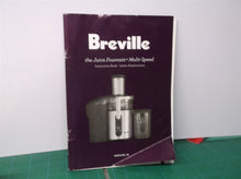 Breville bje510xl juice fountain multi speed manual cover detached