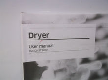 DVE(G)45T3400* Samsung Dryer user manual