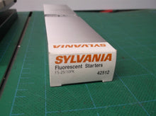 SYLVANIA FS-25, STARTERS, 22-25 WATT, FOR FLUORESCENT LAMPS, 10 PCS PER BOX