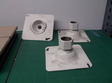3 4 Inch Swivel Fixture Hanger with 2 holes in the plate white