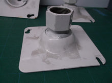 3 4 Inch Swivel Fixture Hanger with 2 holes in the plate white