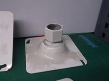 3 4 Inch Swivel Fixture Hanger with 2 holes in the plate white