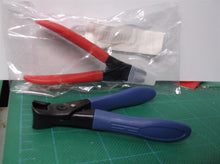 lot of 2 Easy-Grip Stainless Steel Nail Clippers for Thick Toenails - Blue and R
