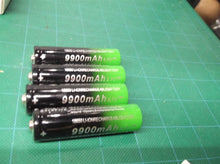4 Pack 3.7 Volt 18650 Rechargeable Battery 9900mAh Battery Button Top Li-ion Bat