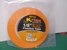 K-TAPE 1/8" x 60 Yd ORANGE FINE LINE MASKING ROLL Auto Pinstripe Striping