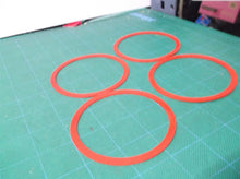 4 red silicone 58mm 67mm 1mm flat Sealing rings