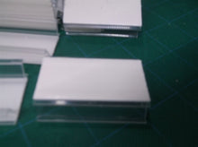 25 Sign Holders Adhesive Price Channels Front Facing Clear 2.0x1.3x0.5"