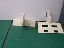 Pallet Rack Side Bolt Lugs/Brackets 1-1/8" Hole Pair 2" Peg Spacing