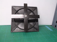 Delron Enterprises 5" Square Light Pole Top Cap- Black Plastic