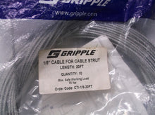 GRIPPLE CTI-1/8-20FT CATENARY CABLE STRUT SYSTEM KIT 1/8" X 20' GALVANIZED WIRE