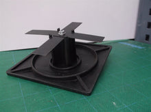 Delron Enterprises 4" Square Light Pole Top Cap- Black Plastic