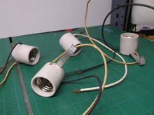 4 White E26 Porcelain Socket With 1 Inch Side Snap In Bracket