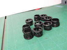 (10) Plastic NM CABLE CONNECTOR 44740 3/8" Trade Size 1/2" KNOCK OUTS
