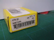 10 ORIGINAL Bussmann KTK-20 20A 600Vac Fast-acting Fuse