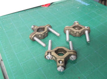 (3) Bronze Ground Clamp lot, 1/2"-1" Water Pipe Size, 10- 2/0 str Ground Wire Ra