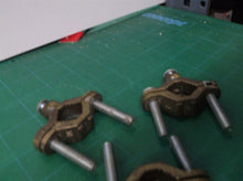 (3) Bronze Ground Clamp lot, 1/2"-1" Water Pipe Size, 10- 2/0 str Ground Wire Ra