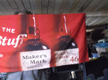 MAKER'S MARK Bourbon Whiskey Tapestry Flag Banner Red Advertising 66 x 25 inch