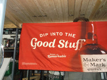 MAKER'S MARK Bourbon Whiskey Tapestry Flag Banner Red Advertising 66 x 25 inch